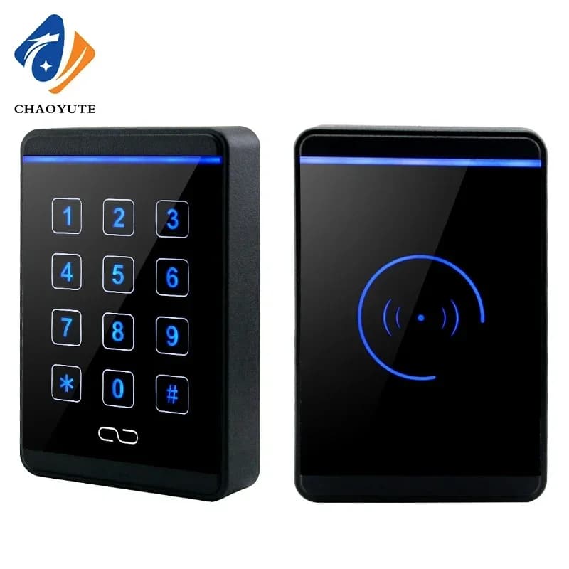 Lettore di schede di accesso ID/IC impermeabile NFC con pannello di retroilluminazione password acrilica Lettore di sistema di controllo accessi di comunicazione WG26/34