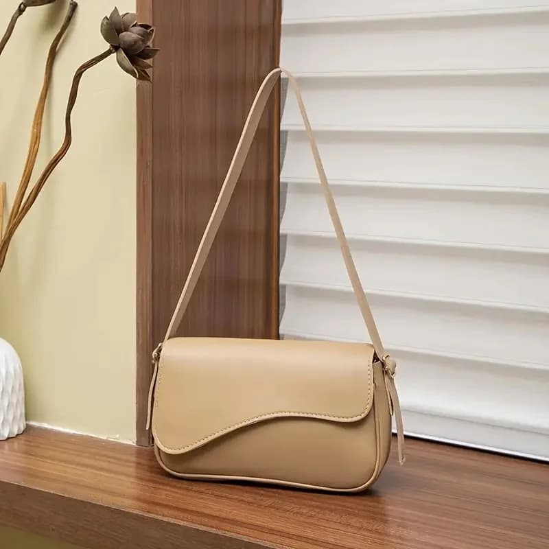 Versatile Retro Portable Shoulder Bag, Fashionable Leather Women Shoulder Bags, Suitable for commuters and banquets