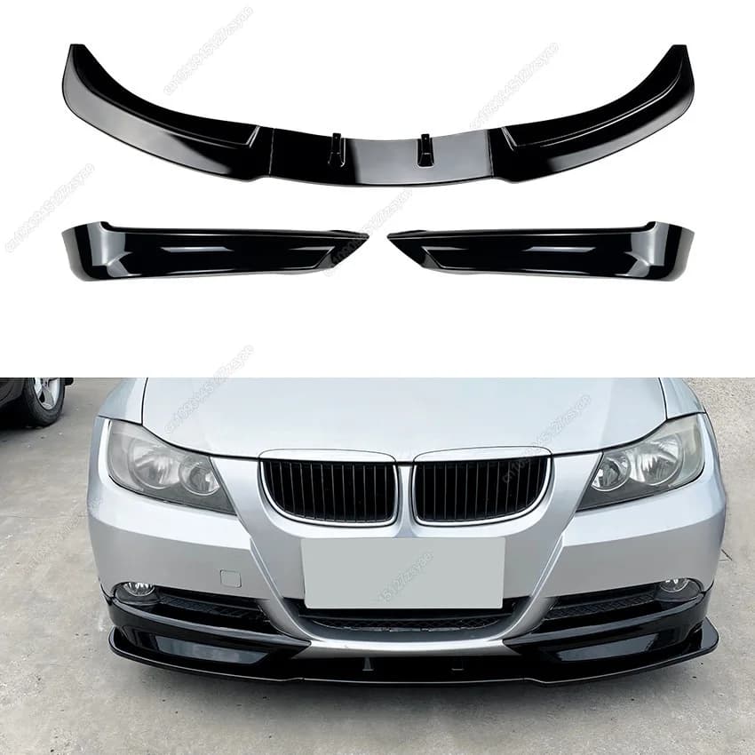 For BMW Series 3 E90 E91 318i 320i 330i 2005-2008 Pre-Facelift, Splitter Front bumper, Diffuser, ABS Spoiler, Tuning Body Kit