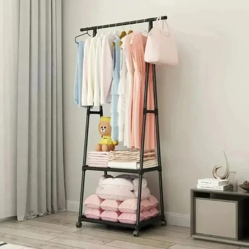 Floor-to-ceiling hanger, bathroom hanger for dormitory, storage rack, small shoe rack