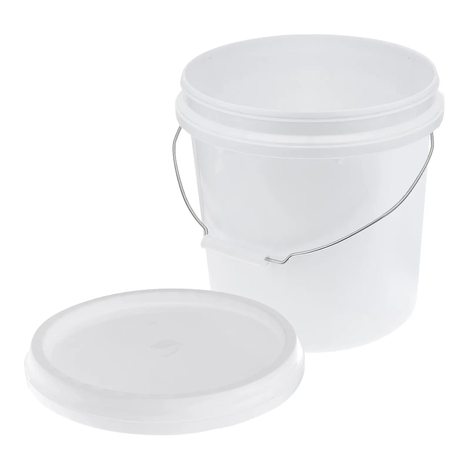Multipurpose Seed Plastic Bucket for Home, 5L Container for Paints, Foods, Pet Water, with Cover and Handle