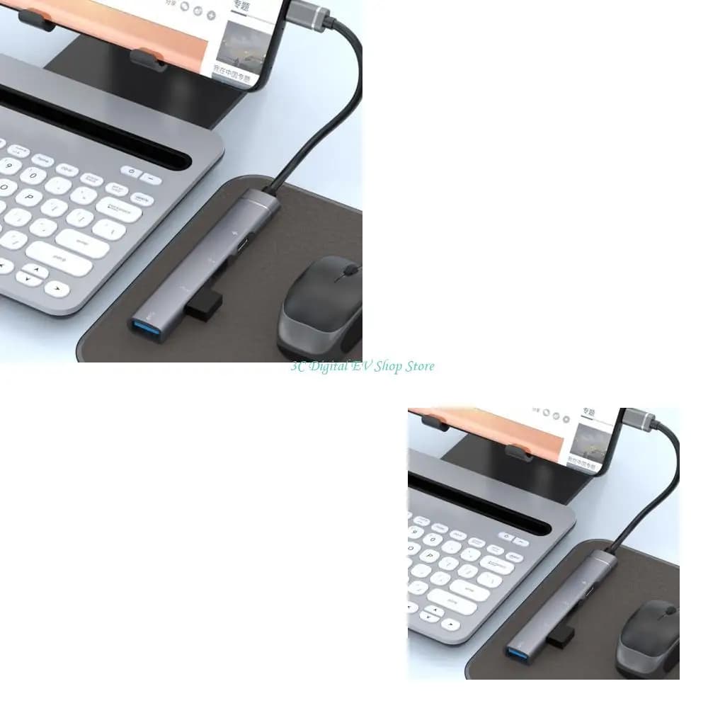 E74D Type-C Extender USB 2.0 Adattatore multi-splitter USB OTG per accessori per computer