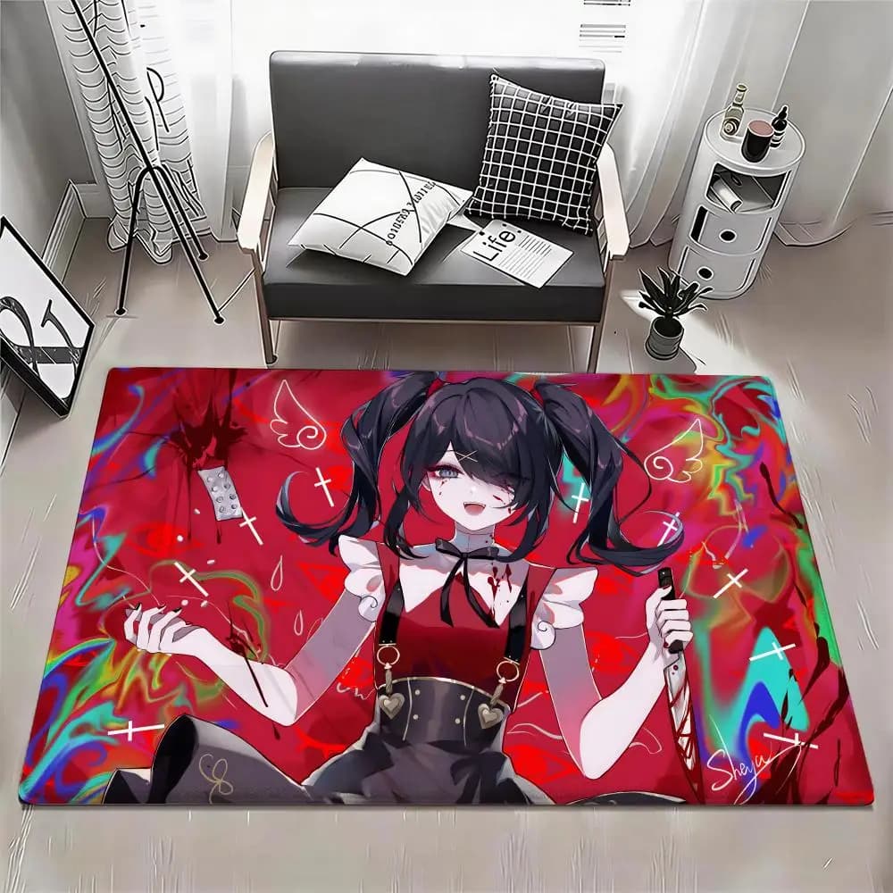 Tappetino Needy Streamer Overload Eco - Zerbino in flanella antiscivolo inodore per interni, tappeto morbido in peluche corto per la casa
