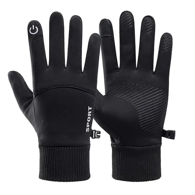 Guanti Invernali Touch Screen Impermeabili e Antivento in Pile, Guanti da Ciclismo per Sci, Moto, Corsa e Sport