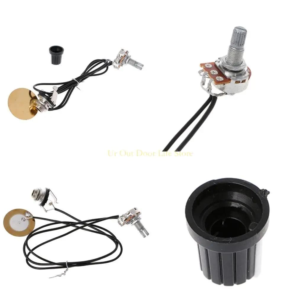 Amplificatore pickup trasduttore piezoelettrico 77UF per chitarra violino ukulele banjo scatola sigari