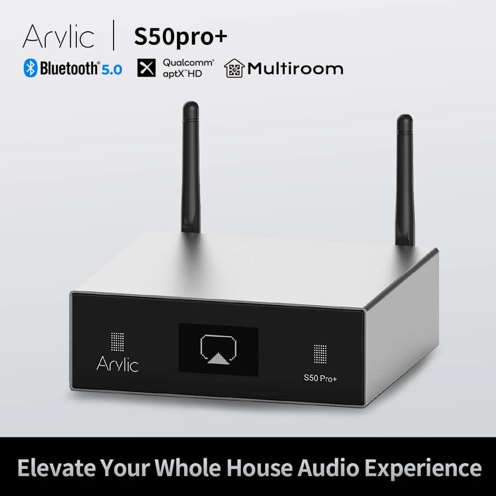 Arylic S50 Pro+ Preamplificatore Wireless: DAC ESS Sabre, aptX HD e Streamer Multi-room WiFi