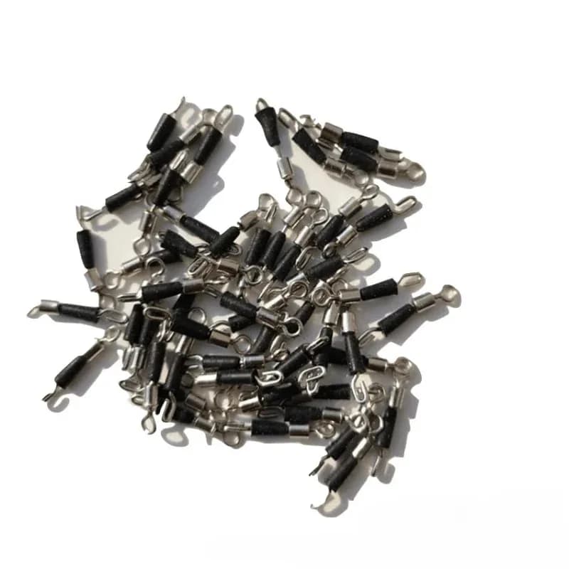 20 pieces of fishing gear ruffles for power supply quick change snap fishing accessories for carp method box for essential equipment