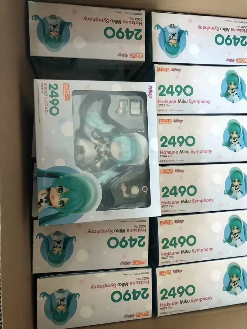 In Magazzino Gsc Clay Man 2490 Action Figure Hatsune Miku Symphony Q-Versione Comune Movimento Ciondolo Modello Decorazione Giocattolo Per Bambini Regalo