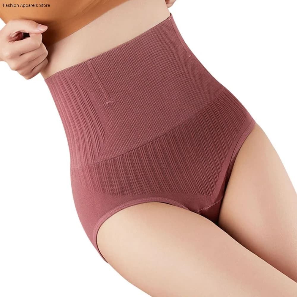 Flat Belly Postpartum High Waist Waist Trainer Women Slimming Underwear High Waist Shapewear Tummy Shapers Flat Belly Panties