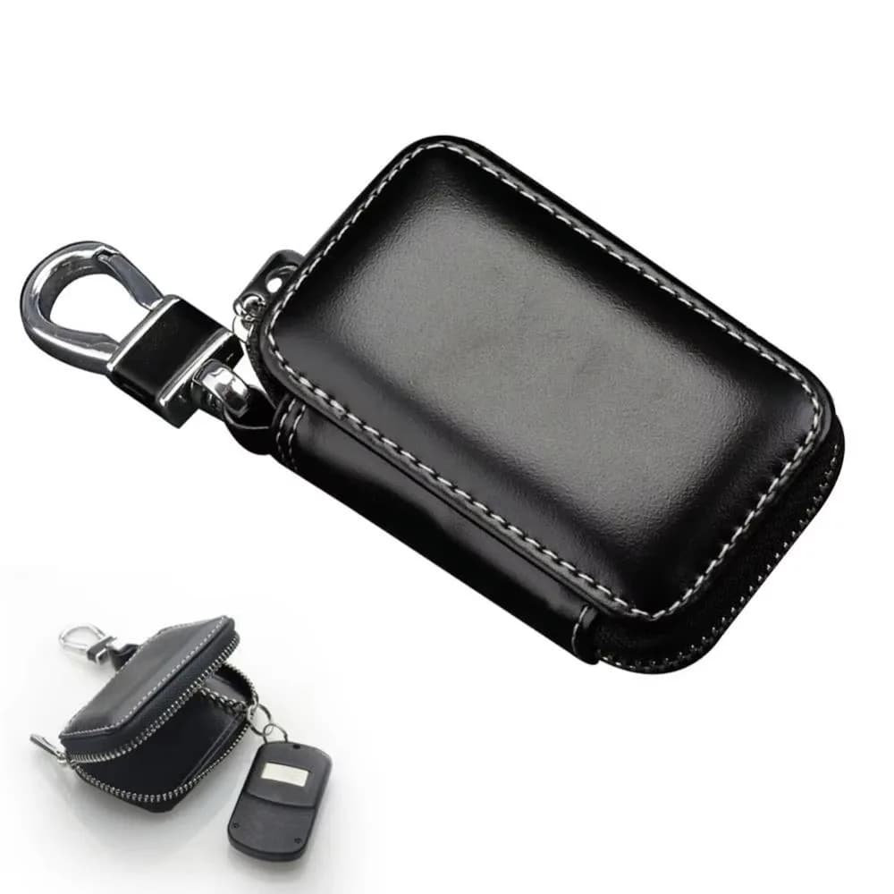 Portachiavi in pelle di moda Custodia per chiavi Portafogli Borsa per chiavi per auto Custodia con cerniera Borsa portachiavi Organizzatore Uomo Donna