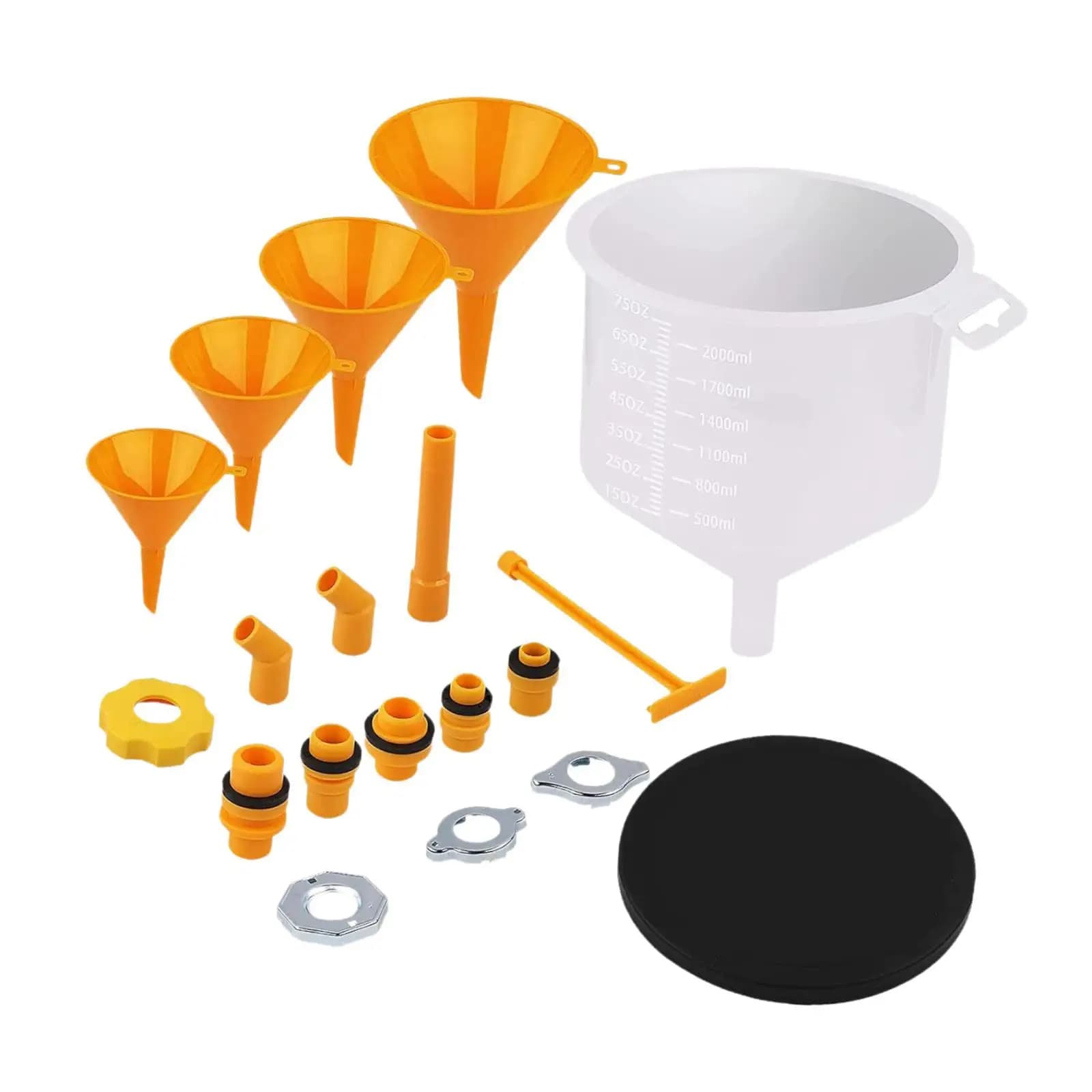 Radiator Coolant Filling Funnel Set Universal Leakproof Tool Automotive Cooling System for Car and Truck