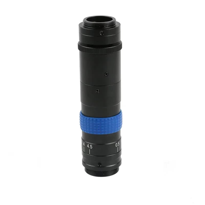 120X Zoom continuo parfocale Obiettivo ottico con attacco C Altezza oculare regolabile per fotocamera per microscopio video industriale HDMI VGA USB