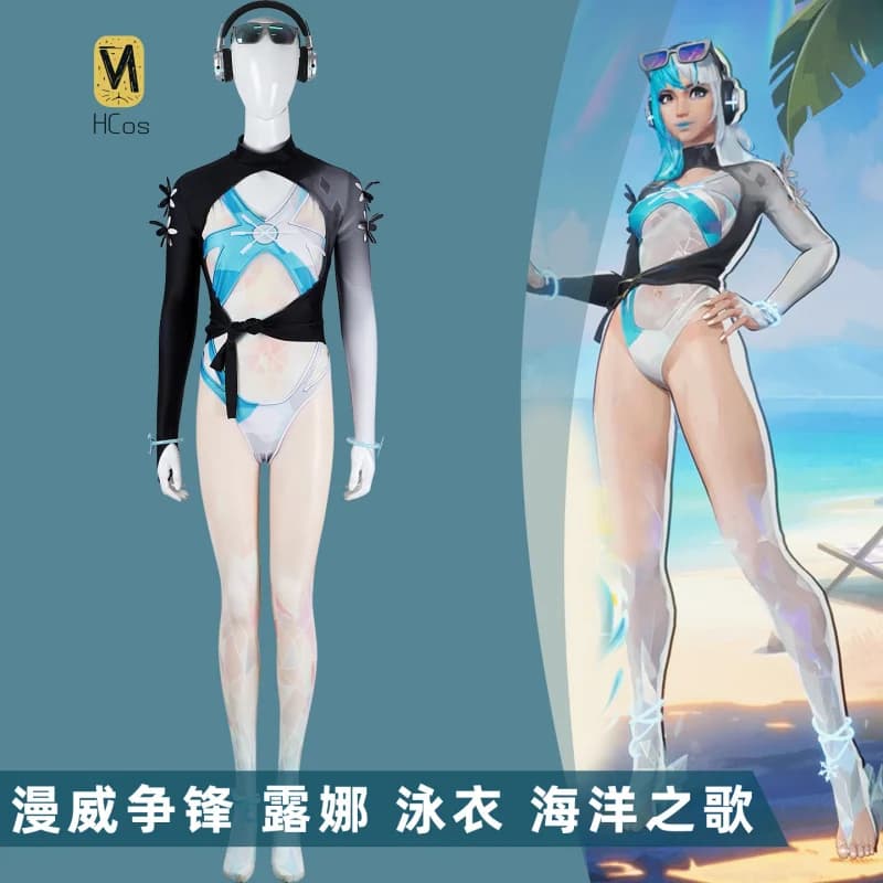 HCos Rivals Luna Snow Oceanic Ballad Costume Cosplay per Halloween Natale Carnevale Gioco di ruolo Comic Con Gioco di ruolo Outfit
