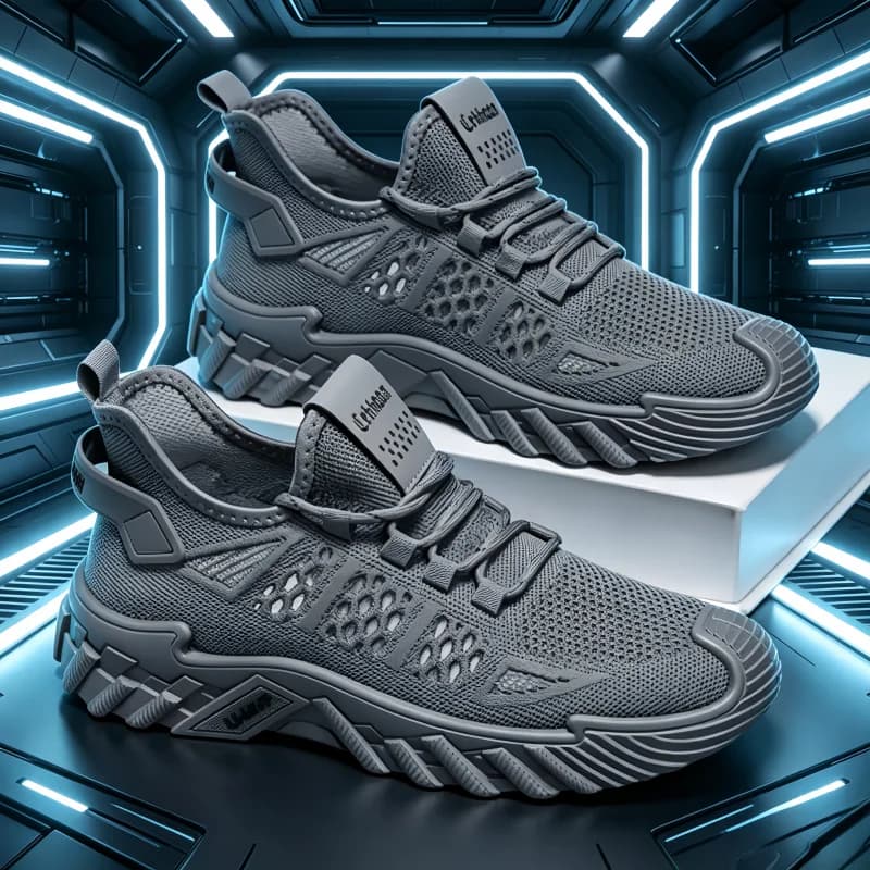 Nuove Scarpe Sportive Casual da Uomo Primavera-Estate, Sneaker Traspiranti in Maglia, Scarpe Atletiche Alla Moda con Lacci