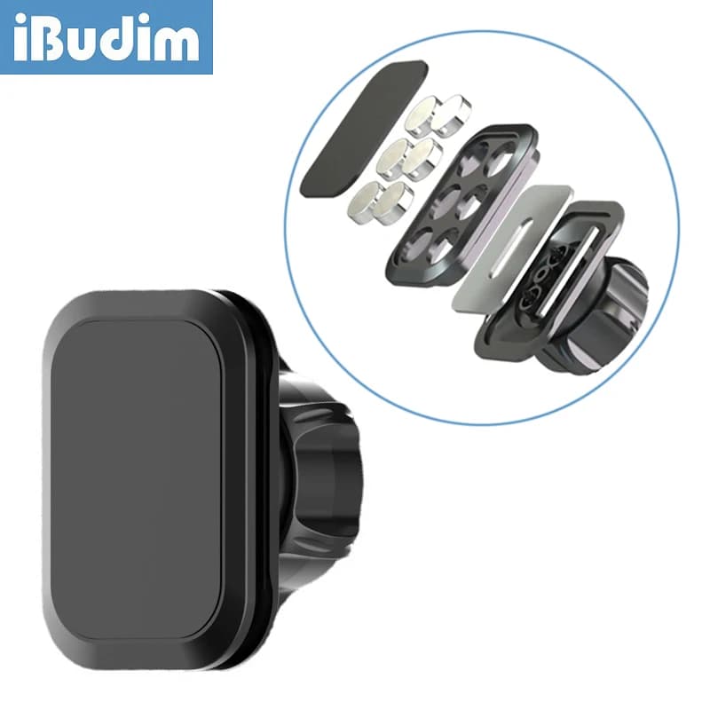 Supporto per telefono per auto iBudim Staffa magnetica universale per telefono cellulare per accessori per supporto magnetico per telefono per auto con base a sfera da 17 mm