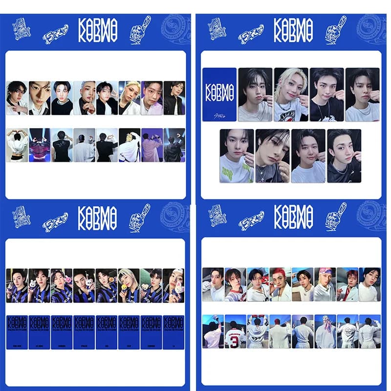NUOVO album SKZOO KARMA carta piccola periferica carta in edizione limitata HOORAY album carta SKZ speciale piccola carta regalo di Natale