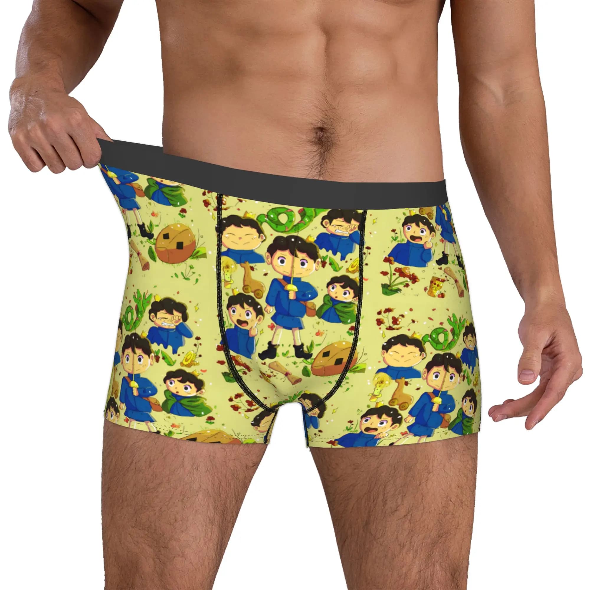 Custom Funny B-Bojjies Cartoon Manga Hot Boxers Shorts Panties Male Underpants Comfortable Classic Briefs Underwear