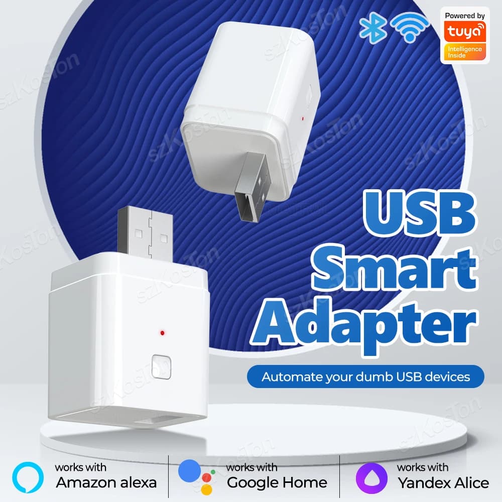 Tuya Smart Micro USB Adattatore Interruttore Temporizzazione Spina di ricarica Smart Home Presa WiFi 5V Mini adattatore di alimentazione USB Funziona con Alexa Google