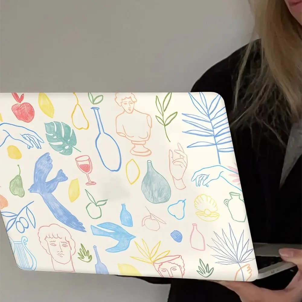 Adesivi per Laptop Fai-da-Te da 15 Pollici, Pellicole Universali per Lato A+C, Copertura Antigraffio in PVC per Notebook e Ultrabook, Decorazioni