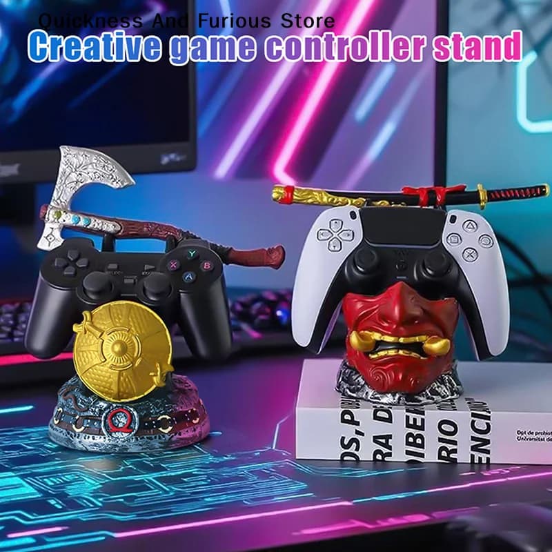 Nuovo Supporto Creativo per Controller PS5/Xbox/PS4 del Gioco God of War 2026 - Decorazione da Scrivania Unica per Gamepad - Accessori Gaming