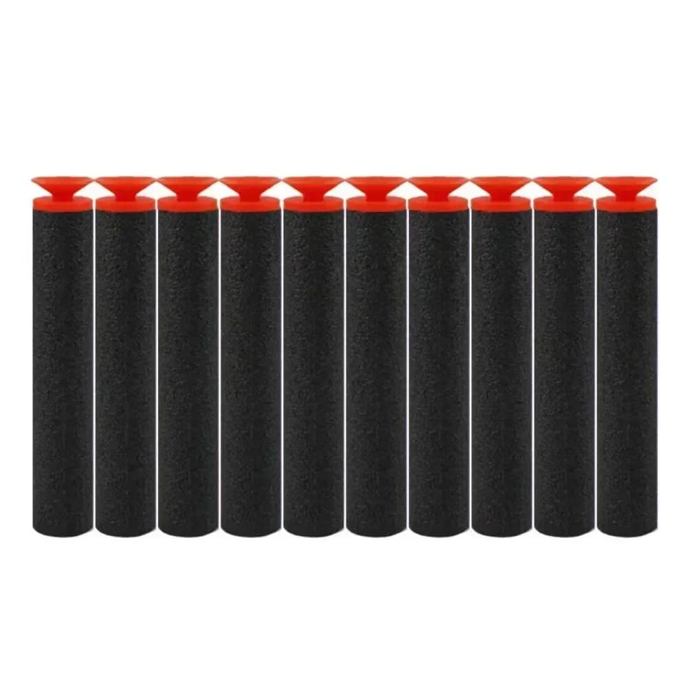 Proiettili con testa a ventosa nera da 7,2 cm per N-strike Elite Series Blasters Schiuma EVA Ricarica freccette Pistole giocattolo per bambini Accessori