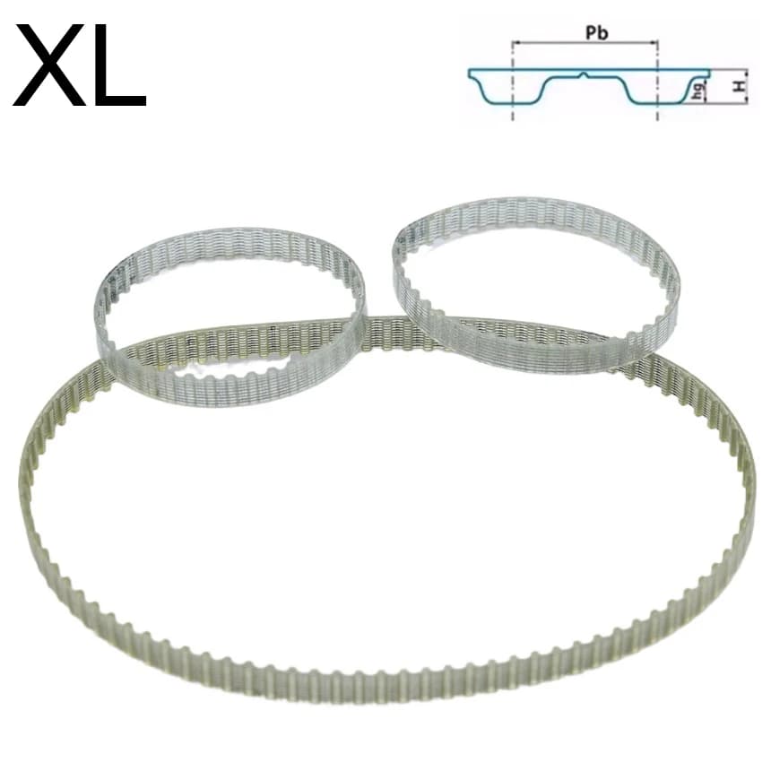 Cinghia dentata sincrona trapezoidale in PU con passo da 5,08 mm, misure 60XL, 68XL, 70XL, 76XL, 78XL, 80XL, 84XL, 90XL, 92XL, 96XL, 98XL