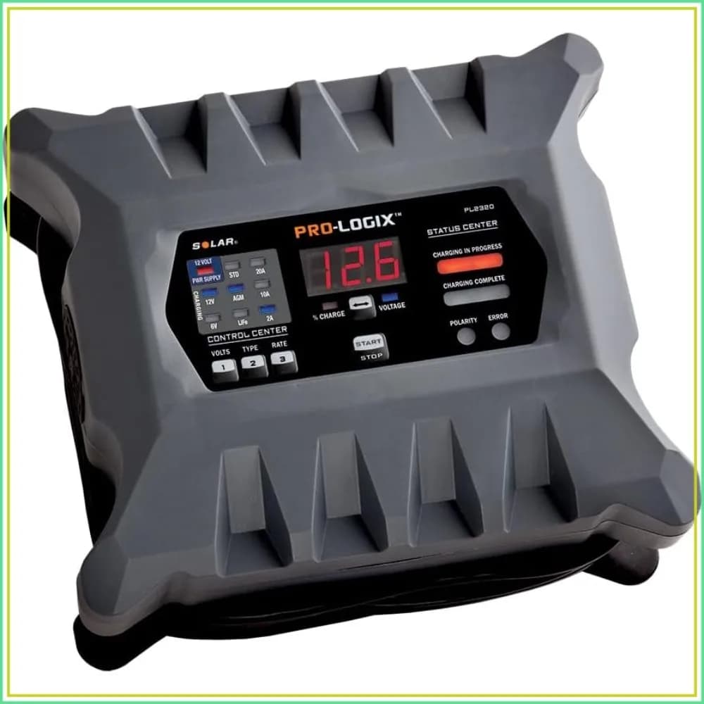 20A Smart Battery Charger, 6V/12V Fully Automatic, Maintainer & Power Supply with Temp Compensation