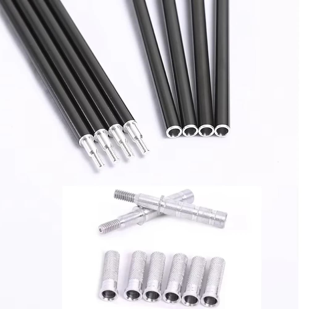 Aluminum Insert for Take-down Arrow Shaft ID6.2mm Archery Connector Arrow Accessories