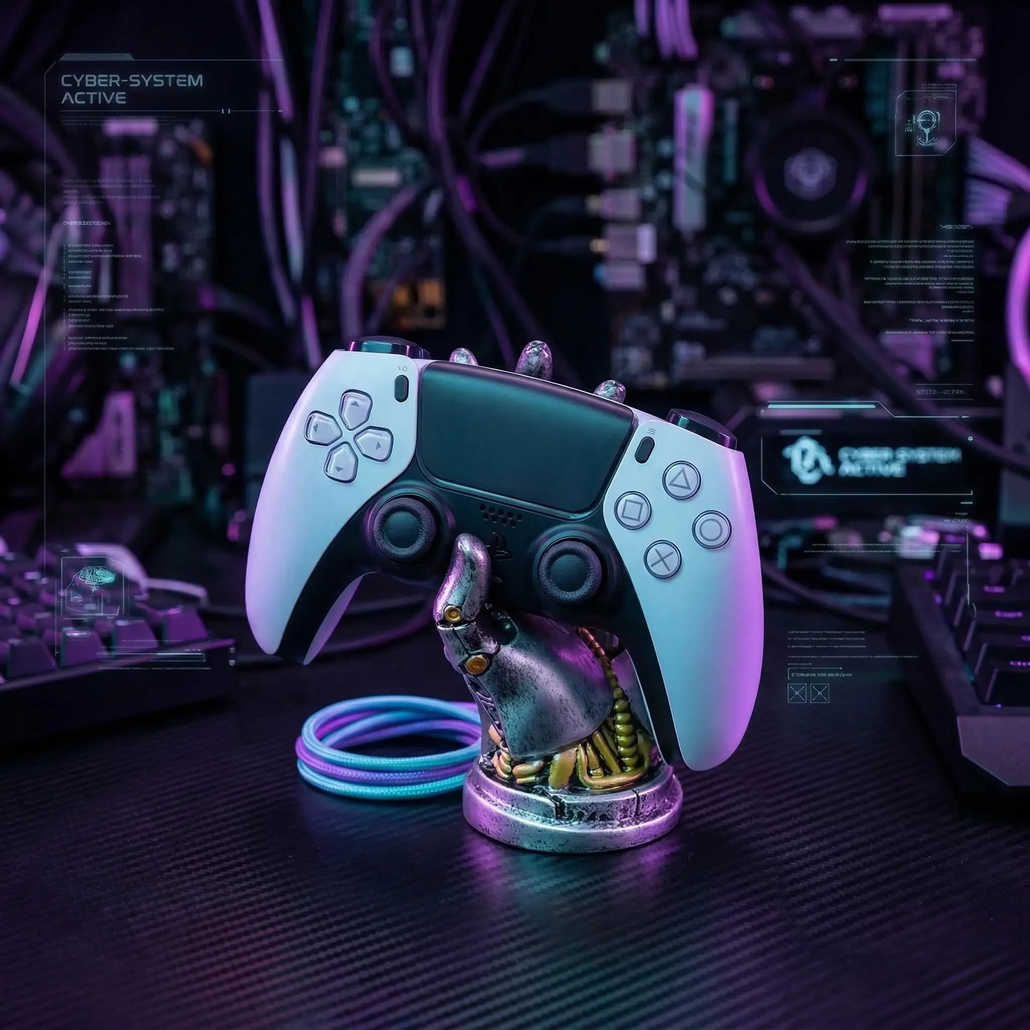 Supporto Universale per Controller di Gioco, Compatibile con PS5, PS4, Xbox Series, Switch, Espositore per Accessori da Scrivania per Gaming
