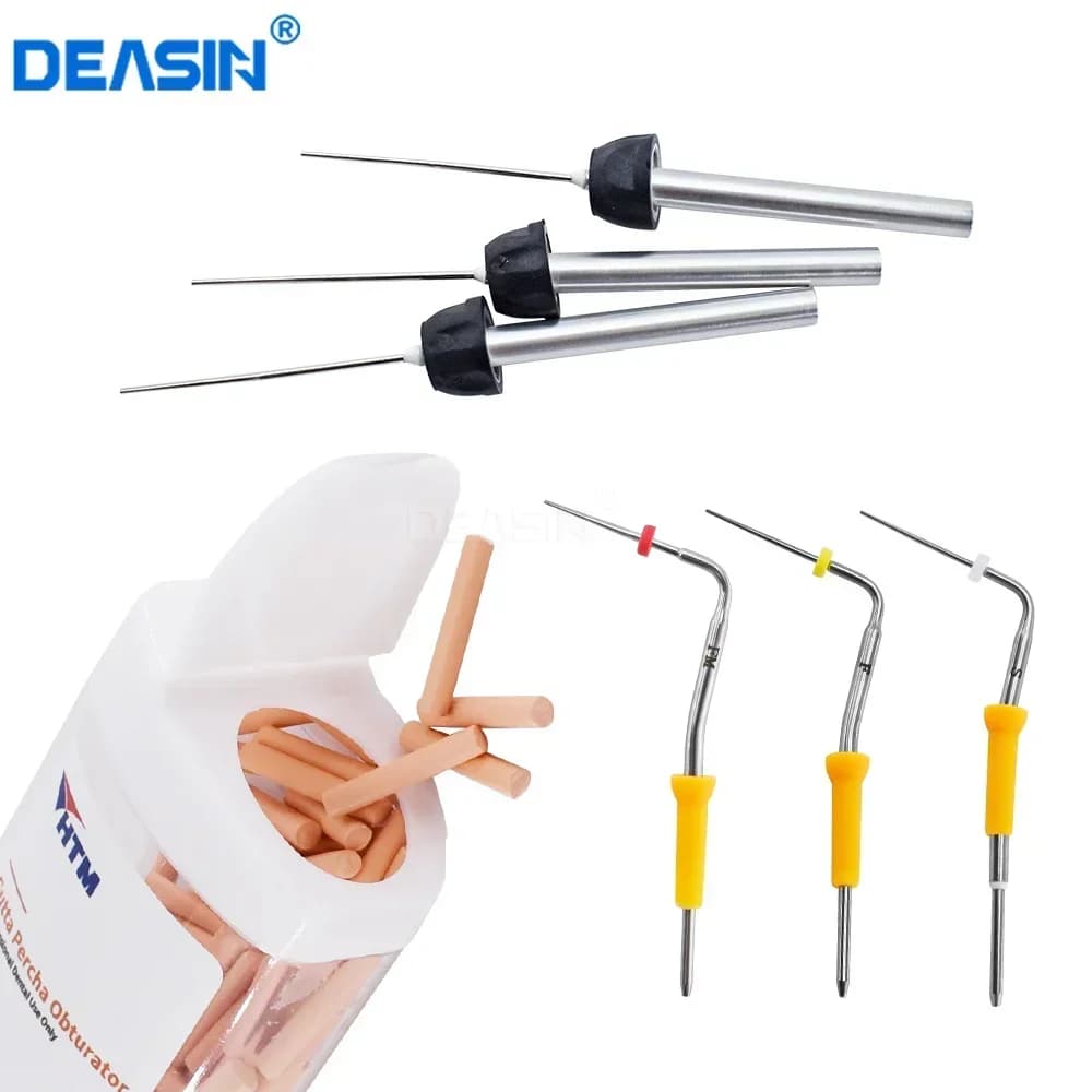 Accessori per dentisti Stantuffo di calore Barre di guttaperca Ago per pistola per sistema endo cordless dentale Penna per otturazione Barre di guttaperca