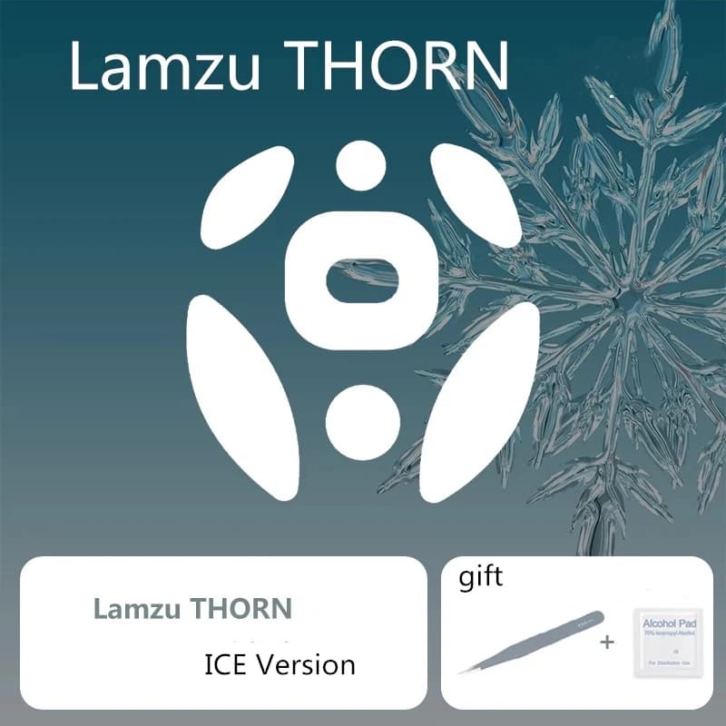 1 Set pattini per Mouse Ultraglide per Lamzu Thorn Control Speed Mouse Feet versione ICE Mouse scivola piedini in PTFE