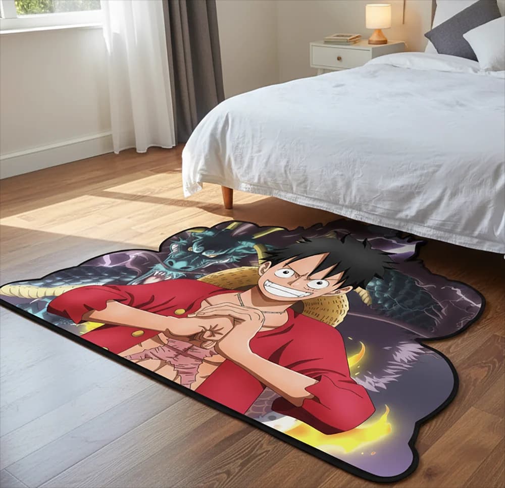 Anime Area Rugs One Piece Zoro Polular Styles Luffy Sanji Custom Printed Handmade Carpet for Home Decor Pet Mat
