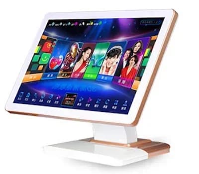 Macchina per Karaoke con Schermo Touch Screen Tutto in Uno da 19-22 Pollici con Supporto da Pavimento