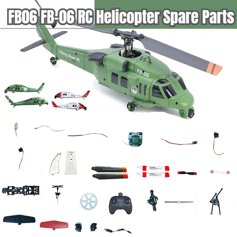FB06 FB-06 Accessori per Elicottero RC: Pale, Servomotore, Scheda Madre, Rotore, Clip per Ala, Flusso Ottico