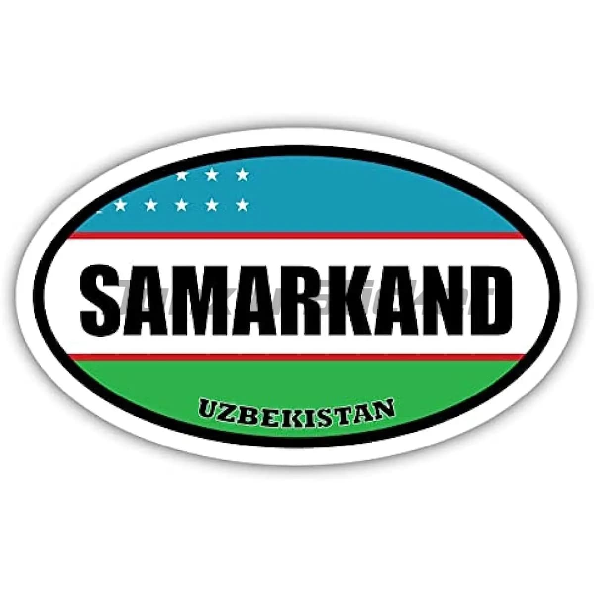 Adesivo divertente con bandiera dell'Uzbekistan, decorazione per moto, laptop, auto, camion, bicicletta, in PVC impermeabile, personalizzabile