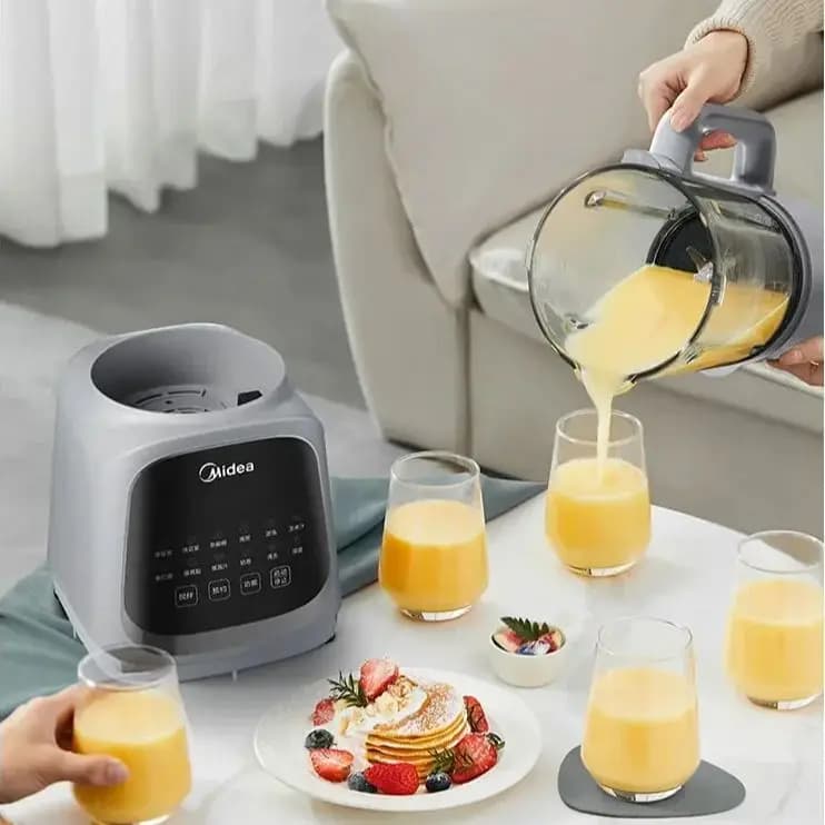 Midea 1.75L High-Capacity Home Blender, Fully Automatic, Filter-Free, No-Cooking, Multi-functional Smart Juicer