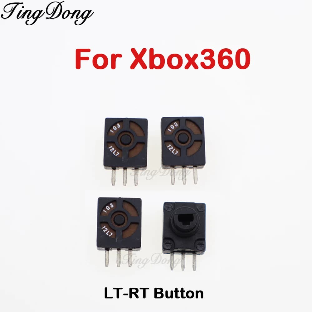 TingDong Maniglia potenziometro trigger Per Xbox 360 Controller LT-RT chiave Pulsante Accessori di ricambio