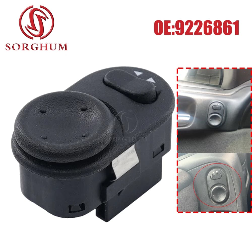 SORGHUM 9226861 Rear View Side Mirror Switch Regular Control knob For Opel AF Race Meriva Vectra B Zafira A Vauxhall 9226863