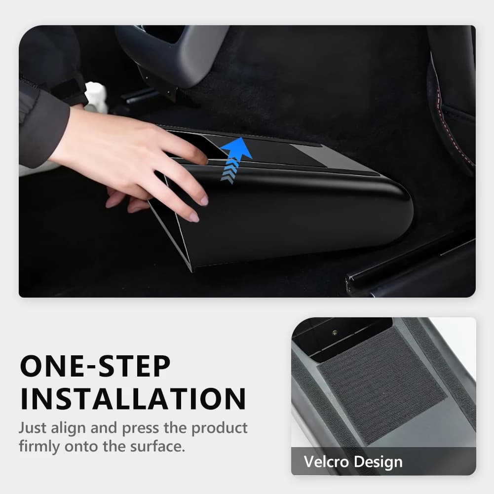 1PCS Rear Trash Can TPE Garbage Can Bin Accessories Seat Storag For 2024 2025 TESla Model 3 Highland (Not for 2017-2023 Model 3)