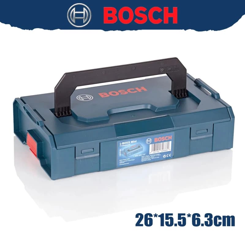 BOSCH 1600A007SF L-Boxx Mini ToolBox Durable Shock Proof Parts Screw Bits Accessories Storage Stackable Tool Case
