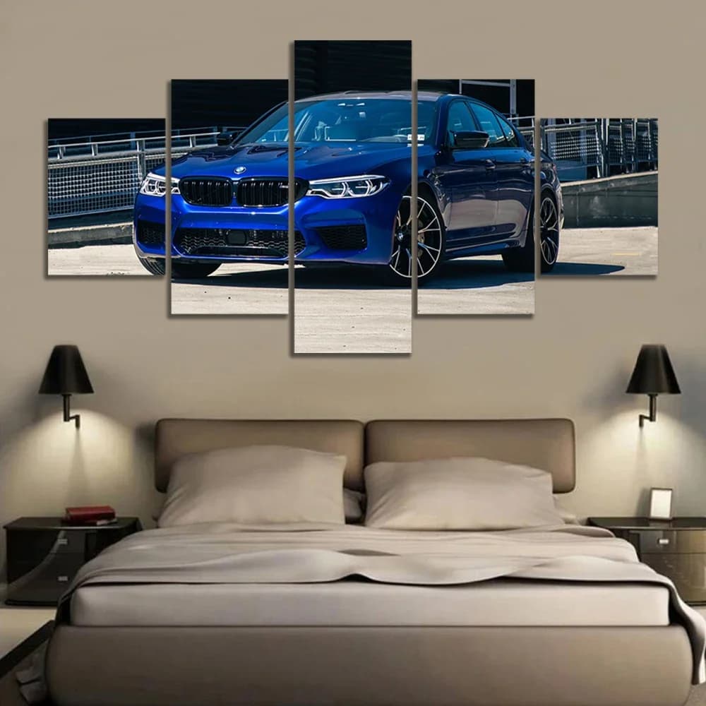 Frame without frame 5 pieces series 5 competition auto wall art poster pictures painted decorations for home accessories decoration of the living room