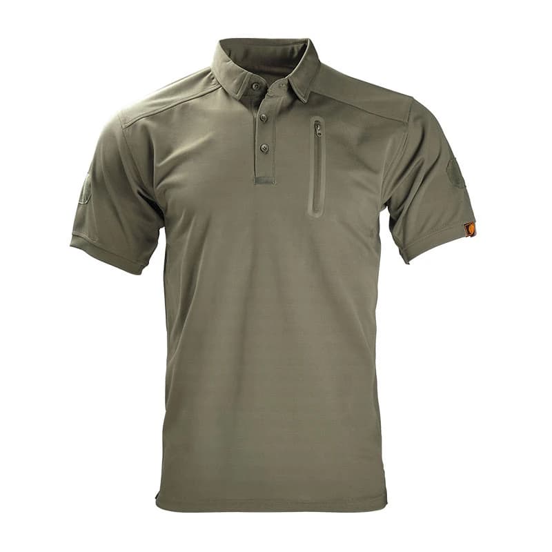 HAN WILD Polo da Uomo a Maniche Corte, Abbigliamento Sportivo, T-Shirt per Golf e Tennis, Maglietta Tattica Mimetica ad Asciugatura Rapida