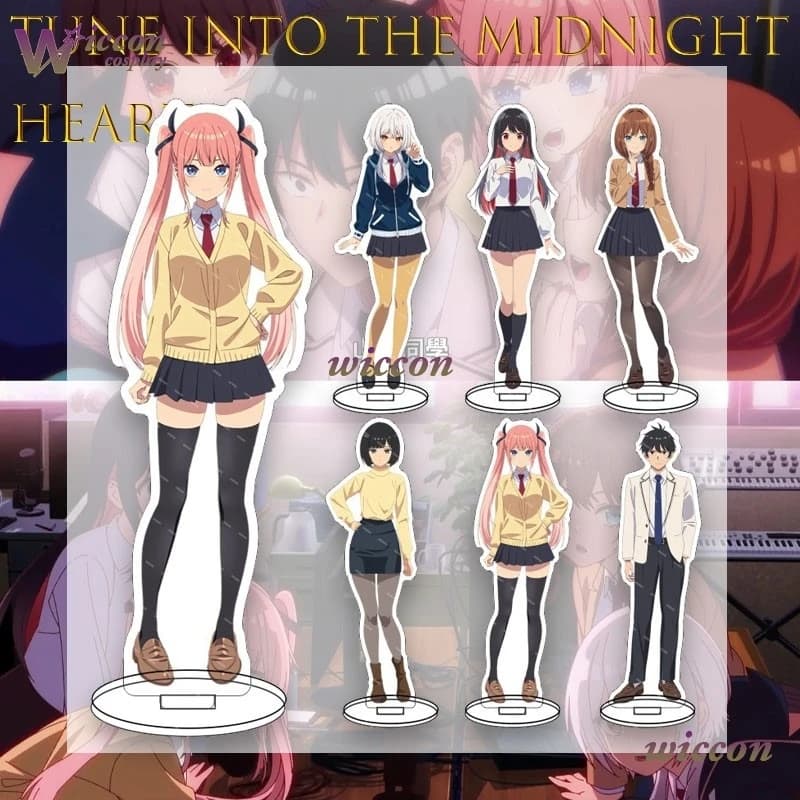Mag ‌tune In To The Midnight Heart Anime Acrylic Stand Model Plate Decoration Desk Figure Display Fan Animation Product Cosplay