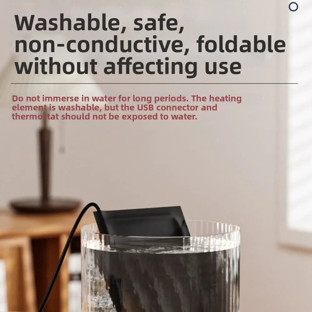 Waterproof USB Reptile Heating Pad Temperature Control Timing Function Pet Electric Blanket Rapid Heating Electric