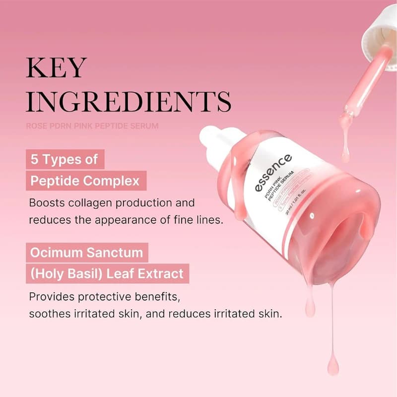 PDRN ROSA PEPTLDE SERUMPowder Peptide Essence Collagene Idratante viso