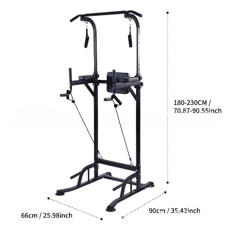 JC Attrezzatura Sportiva Multifunzionale da Interno, Barra Parallela da Pavimento, Rack per Trazioni, Attrezzatura Fitness per Casa