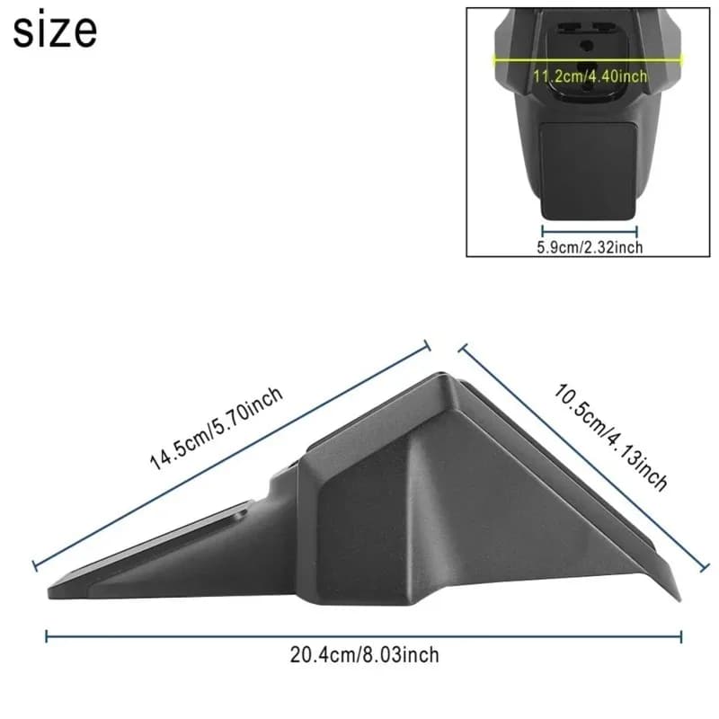 A74K Electric Scooter Rear Mudguard Assembly with Tail Light, for Ninebot ZT3 Pro, Scooter Accessories, Replacement Part, Black