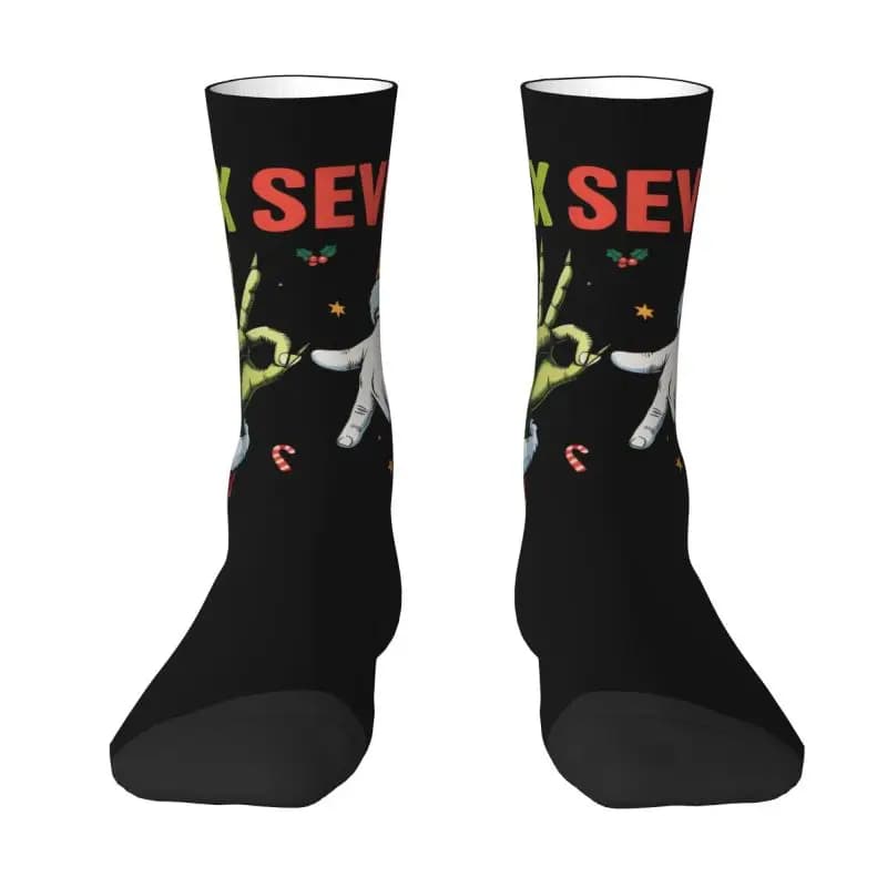 Customized Elegant Socks 67 Six Seven Brainrot Man Women's Hot Fashionable Christmas Socks