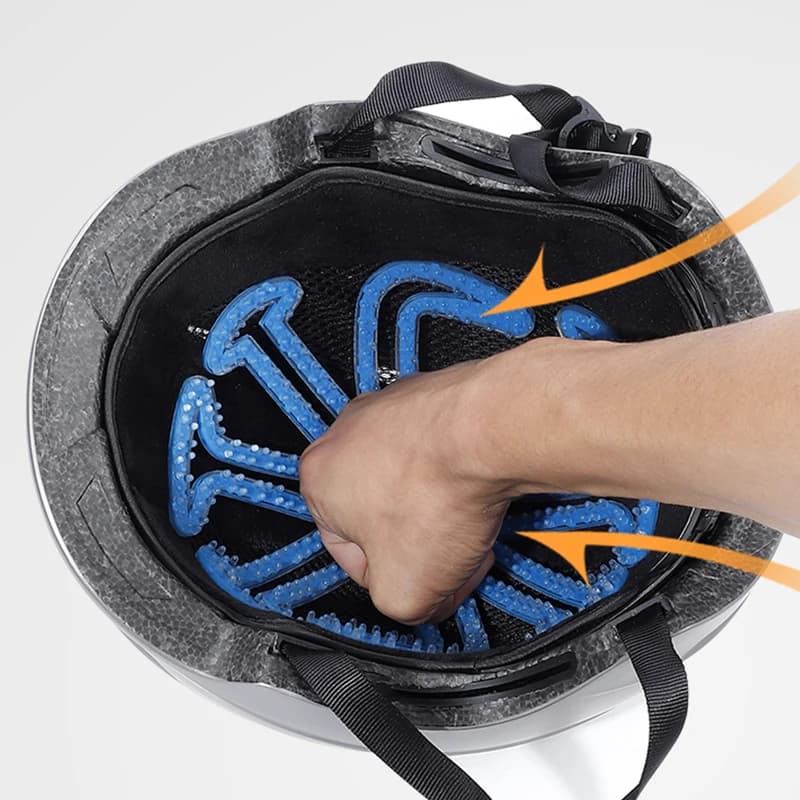 Universal Padded for Motorcycle Helmet, Breathable and Anti-slip Silicone Elastic Mat, Anti-pressure Protection for Helmet