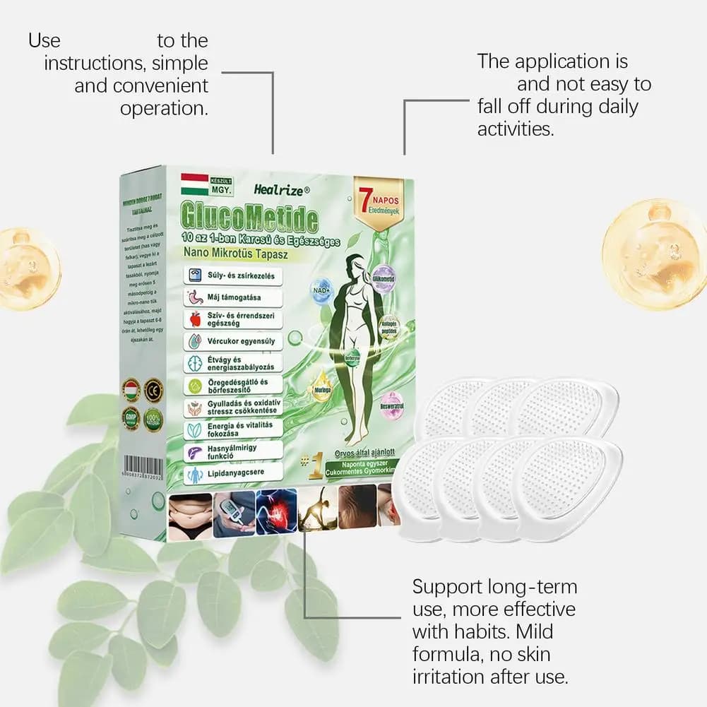 Nano Microneedle Glucose Metabolism Patch Organic Moringa Extract Weight Management Cardiovascular Care Energy Boost